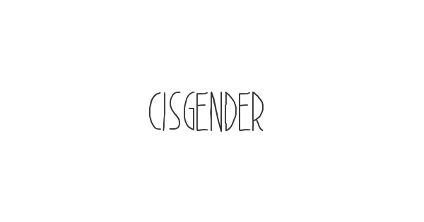 Cisgender font thumbnail