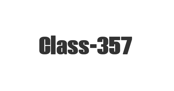 Class-357 font thumbnail