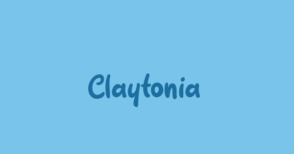 Claytonia font thumbnail