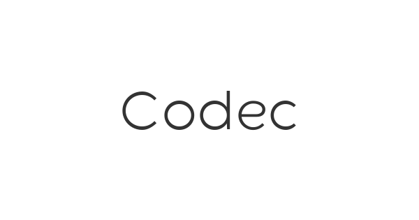 Codec font thumbnail