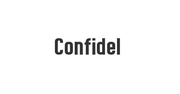 Confidel font thumbnail
