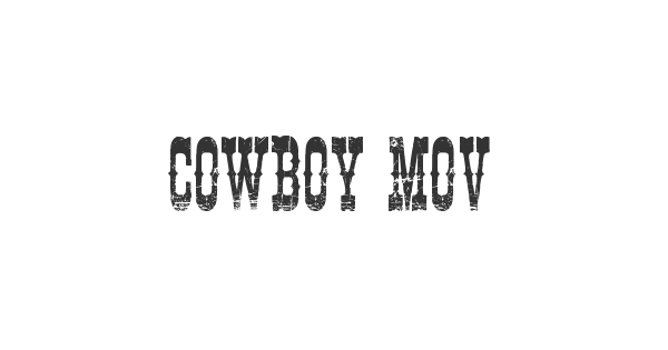 COWBOY MOVIE font thumbnail