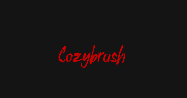 Cozybrush font thumbnail