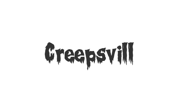 Creepsville font thumbnail