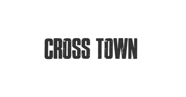 Cross Town font thumbnail