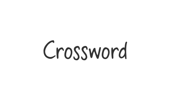 Crossword Belle font thumbnail