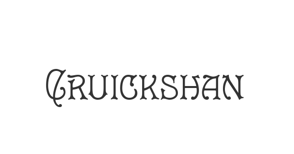 Cruickshank font thumbnail