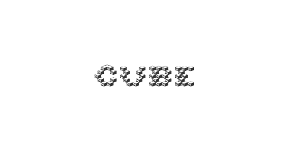 Cube font thumbnail