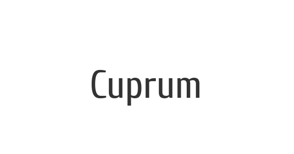 Cuprum font thumbnail