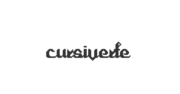 Cursivertex font thumbnail