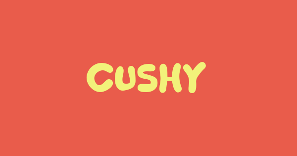 Cushy font thumbnail