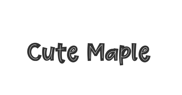 Cute Maple font thumbnail