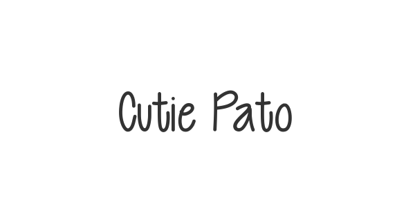 Cutie Patootie font thumbnail