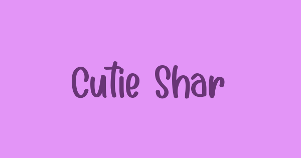 Cutie Shark font thumbnail