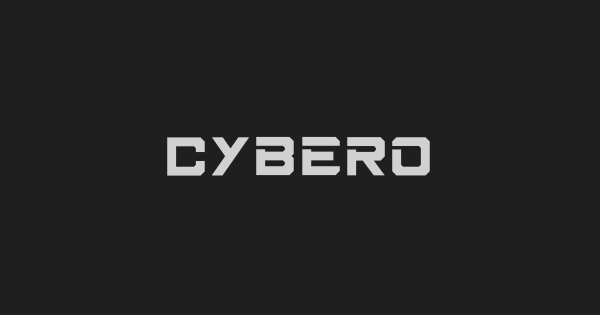 Cybero font thumbnail