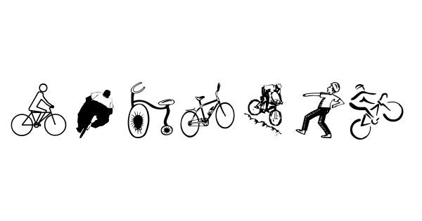 Cycling font thumbnail