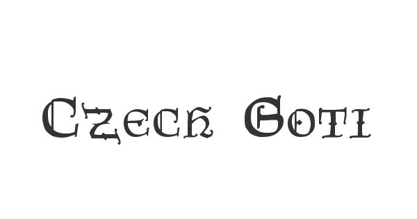 Czech Gotika font thumbnail