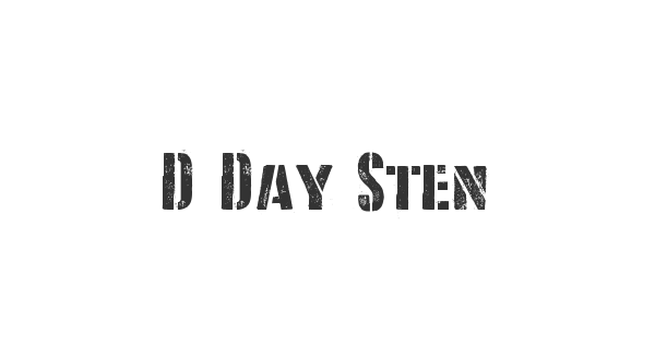 D Day Stencil font thumbnail