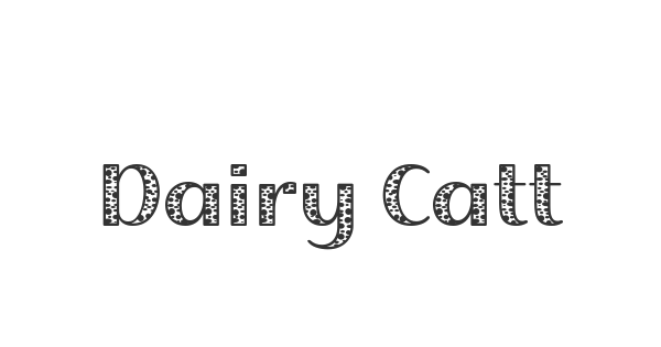 Dairy Cattle Solid font thumbnail