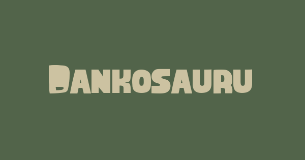 Dankosaurus font thumbnail