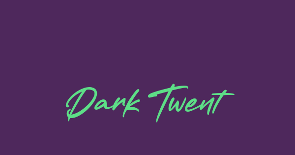 Dark Twenty font thumbnail