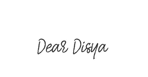 Dear Disya font thumbnail