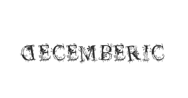 Decemberice font thumbnail