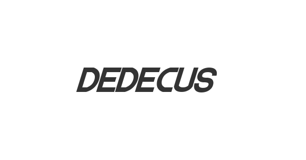 Dedecus font thumbnail