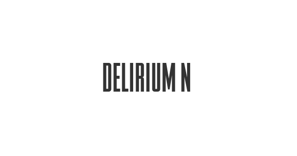 Delirium NCV font thumbnail