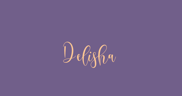 Delisha font thumbnail