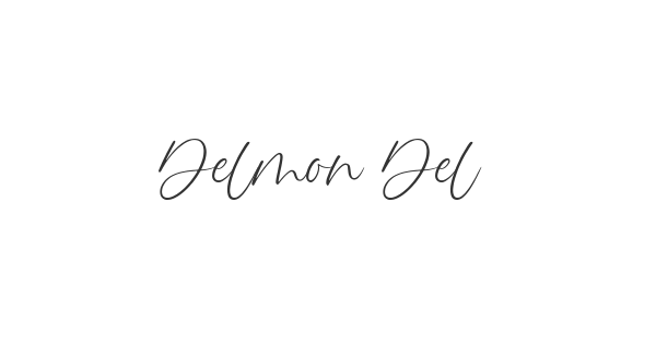 Delmon Delicate Script font thumbnail