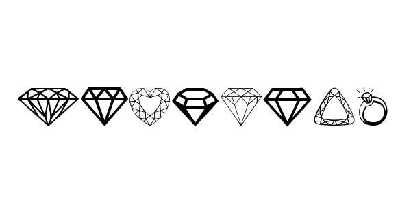 Diamonds font thumbnail
