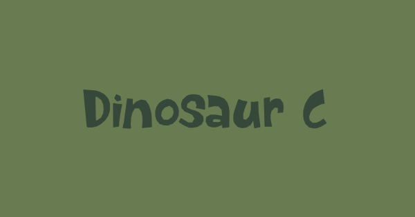 Dinosaur Cake font thumbnail