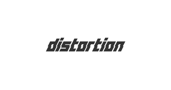 Distortion Of The Brain And Mind font thumbnail