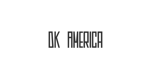 DK Americain font thumbnail