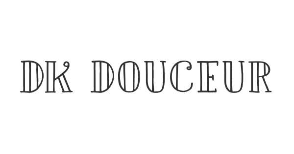 DK Douceur font thumbnail