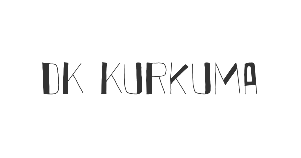 DK Kurkuma font thumbnail