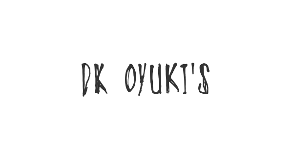 DK Oyuki’s Ghost font thumbnail