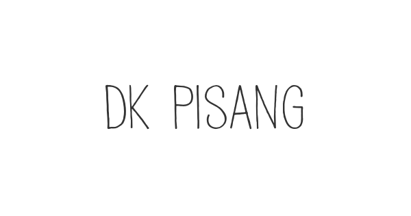 DK Pisang font thumbnail