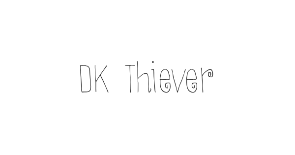 DK Thievery font thumbnail