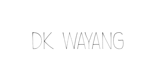 DK Wayang font thumbnail