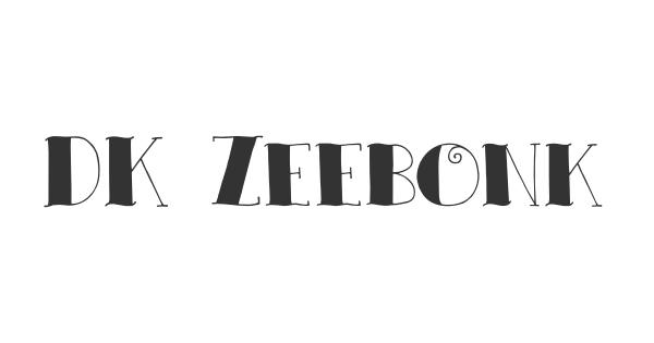 DK Zeebonk font thumbnail