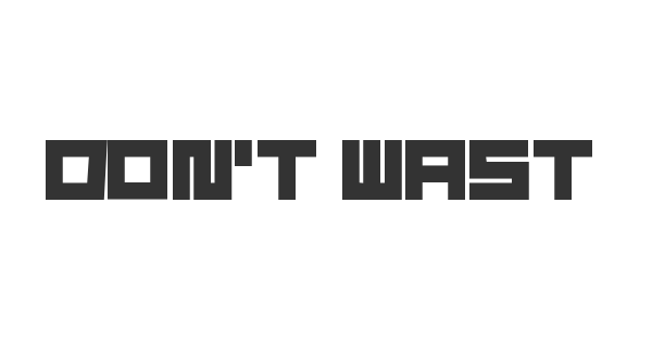 Don’t Waste That Napkin font thumbnail
