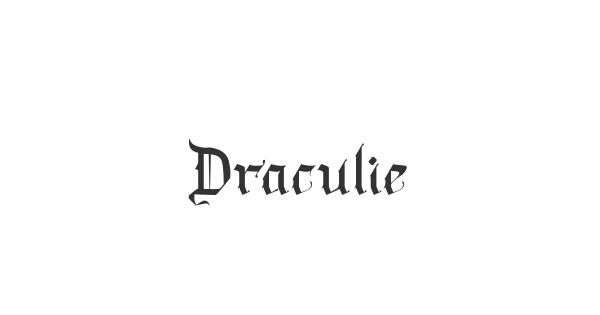 Draculie font thumbnail