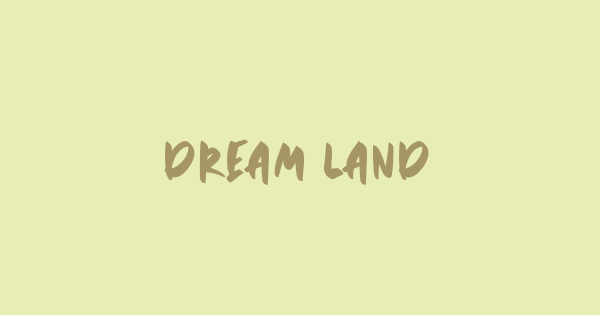 Dream Land font thumbnail