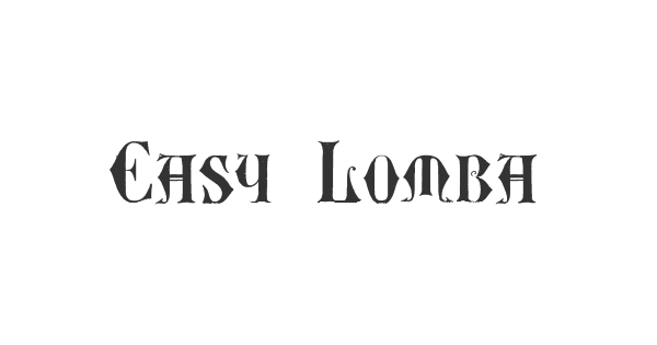 Easy Lombardic Two font thumbnail
