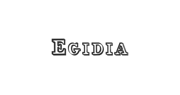 Egidia font thumbnail