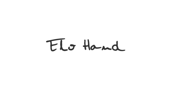 Elo Hand font thumbnail