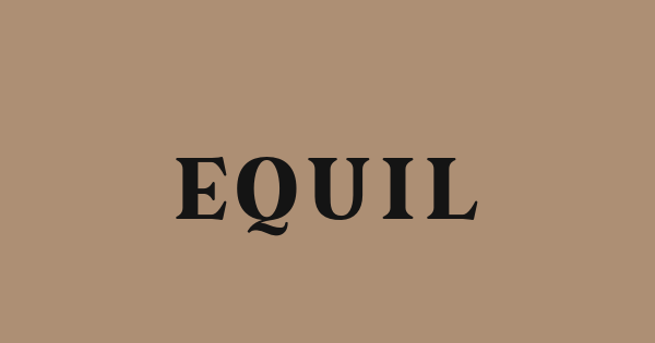 Equil font thumbnail