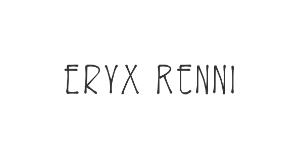 Eryx Rennie Macintosh font thumbnail